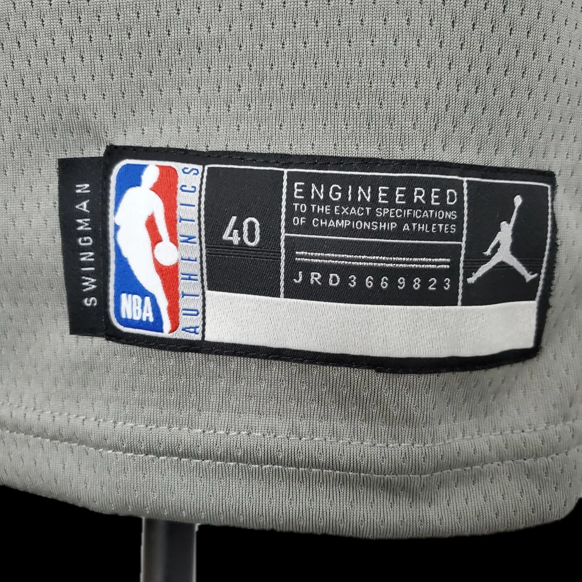 Nets Simmons #10 Flyer Grey NBA Jersey, foto 4