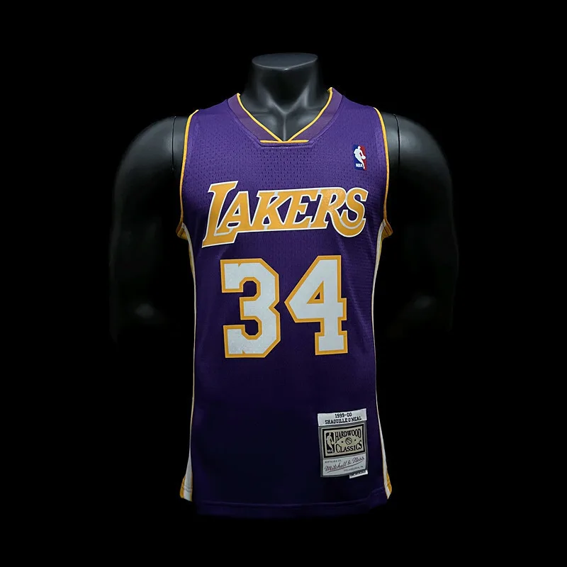 O'NEAL#34 Los Angeles Lakers Purple retro, foto 1