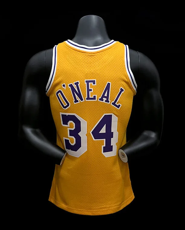 O'NEAL#34 Los Angeles Lakers yellow retro, foto 2