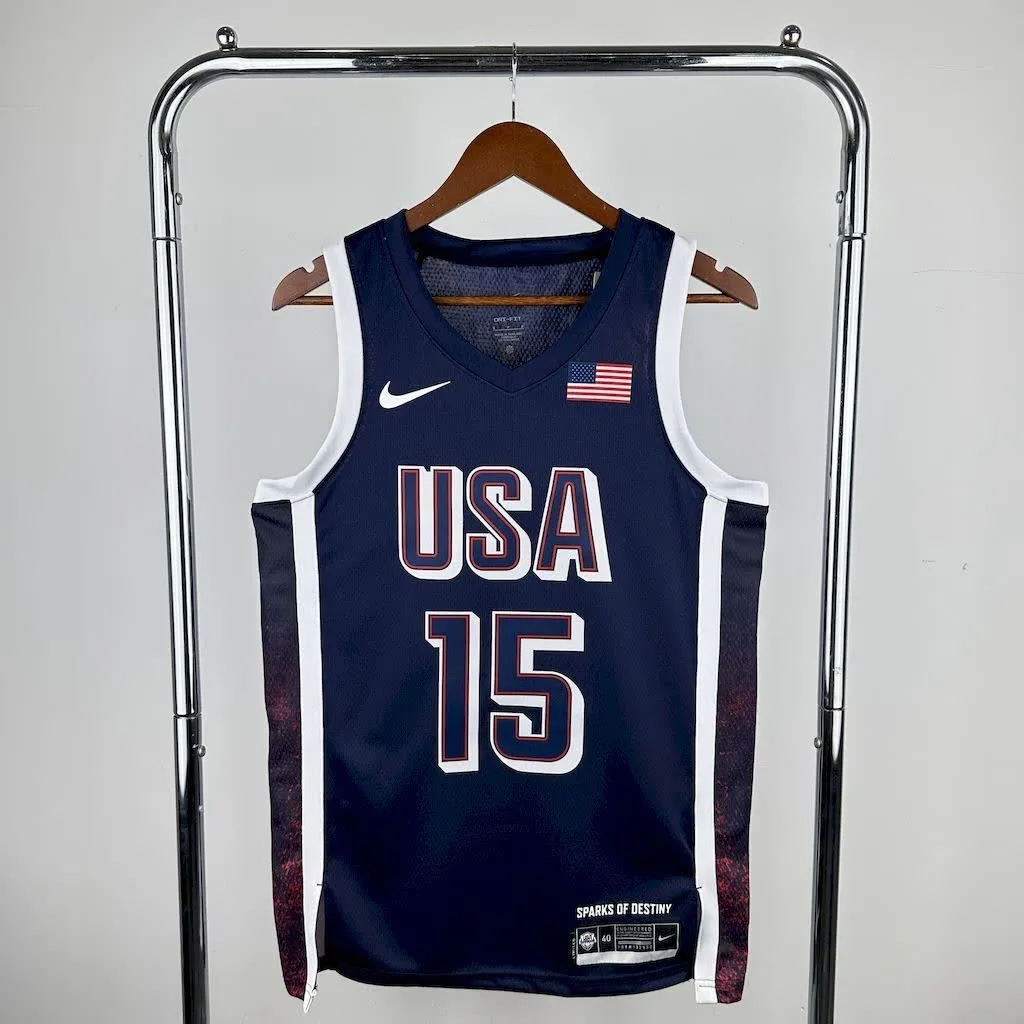Olimpic USA 2024 BOOKER#15 Away Jersey, foto 1
