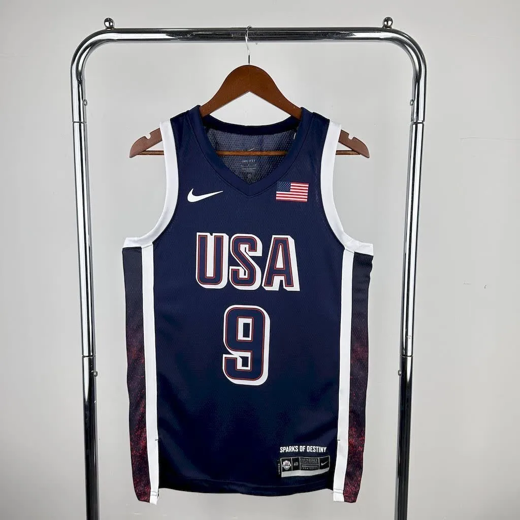 Olimpic USA 2024 HALIBURTON#9 Away Jersey, foto 1