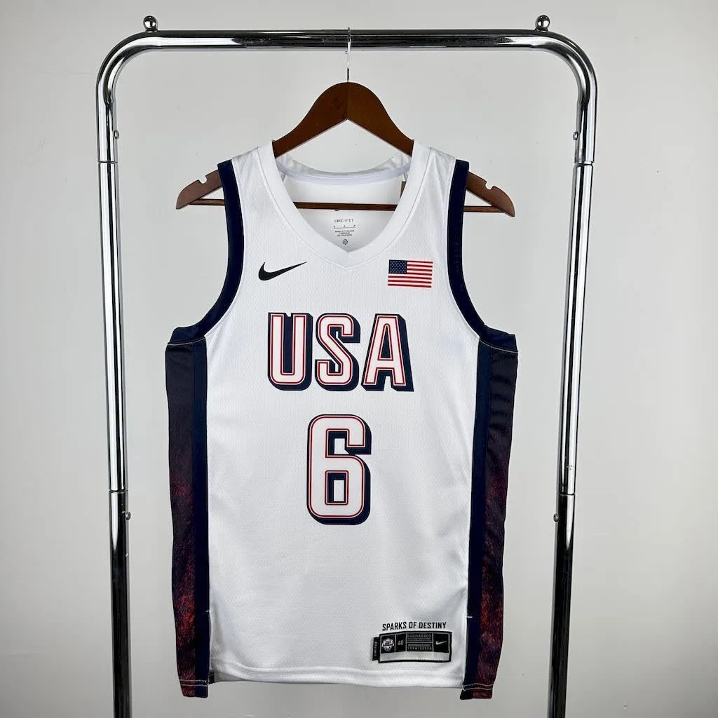 Olimpic USA 2024 JAMES#6 Home Jersey, foto 1