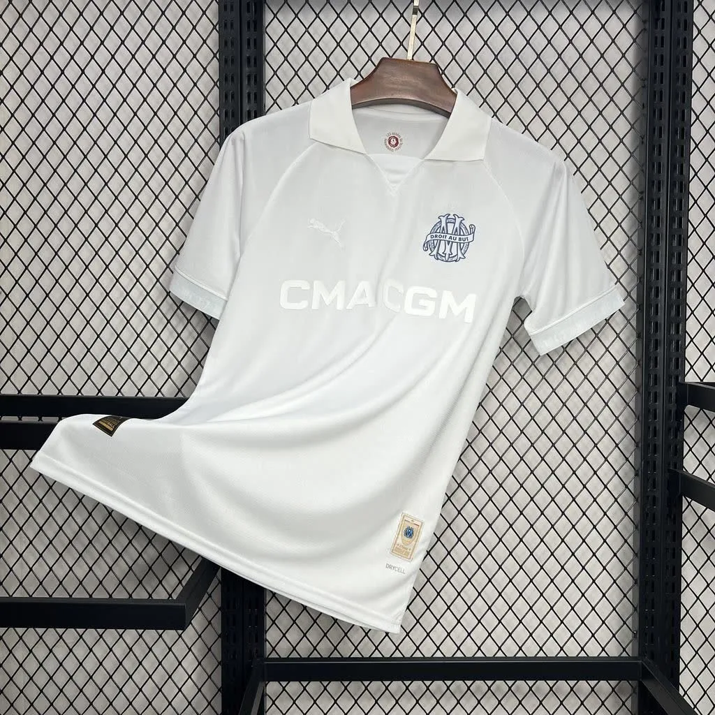 Olympique de Marseille 125th Anniversary white Jersey, foto 1