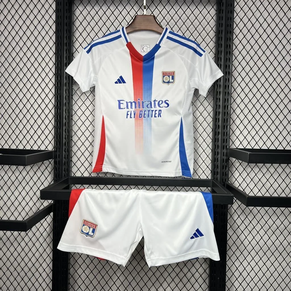 Olympique Lyonnais 2024/25 Home Kids Kit, foto 1
