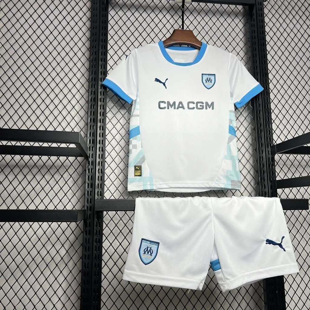 Olympique Marseille 2024/25 Home Kids Kit, foto 6