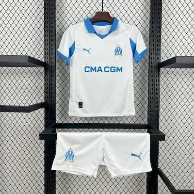 Olympique Marseille 2025/26 Home Kids Kit, foto 1