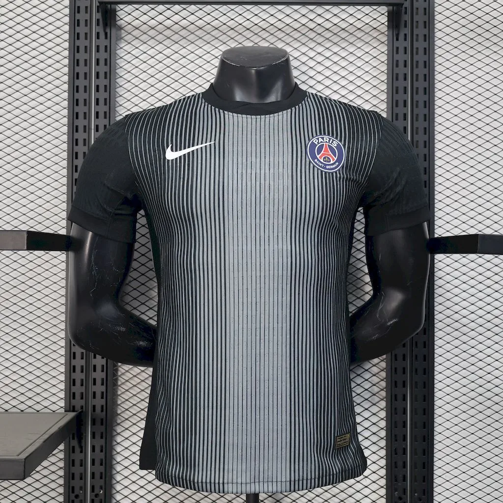 Paris Saint-Germain 2024/25 Black goalkeeper uniform Jersey Player Version, foto 1