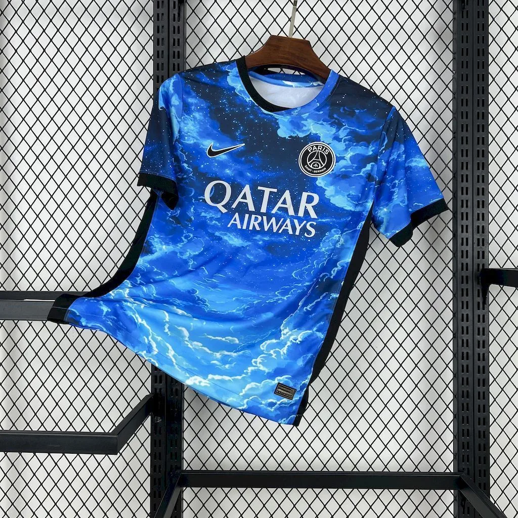 Paris Saint-Germain 2025/26 Blue sky and white clouds Jersey, foto 1