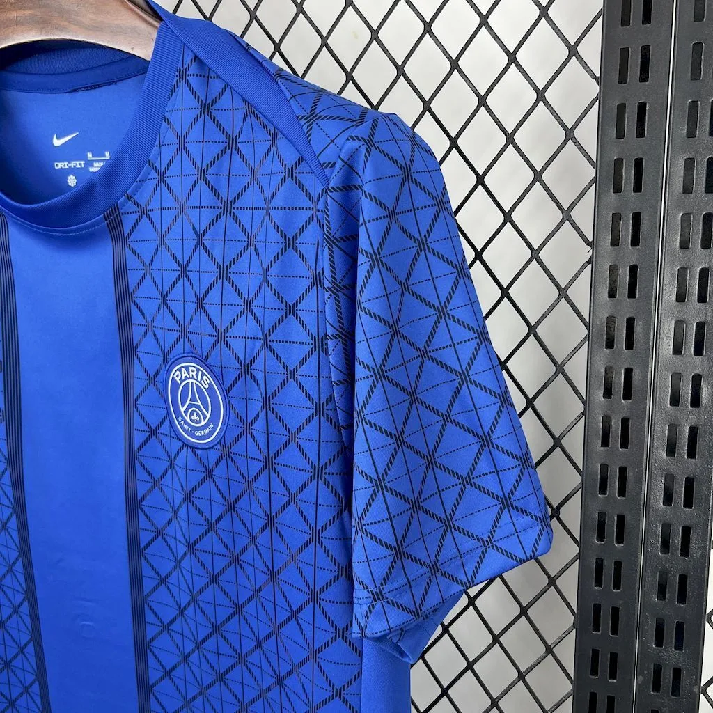 Paris Saint-Germain 2025/26 Pre-match training blue Jersey, foto 3