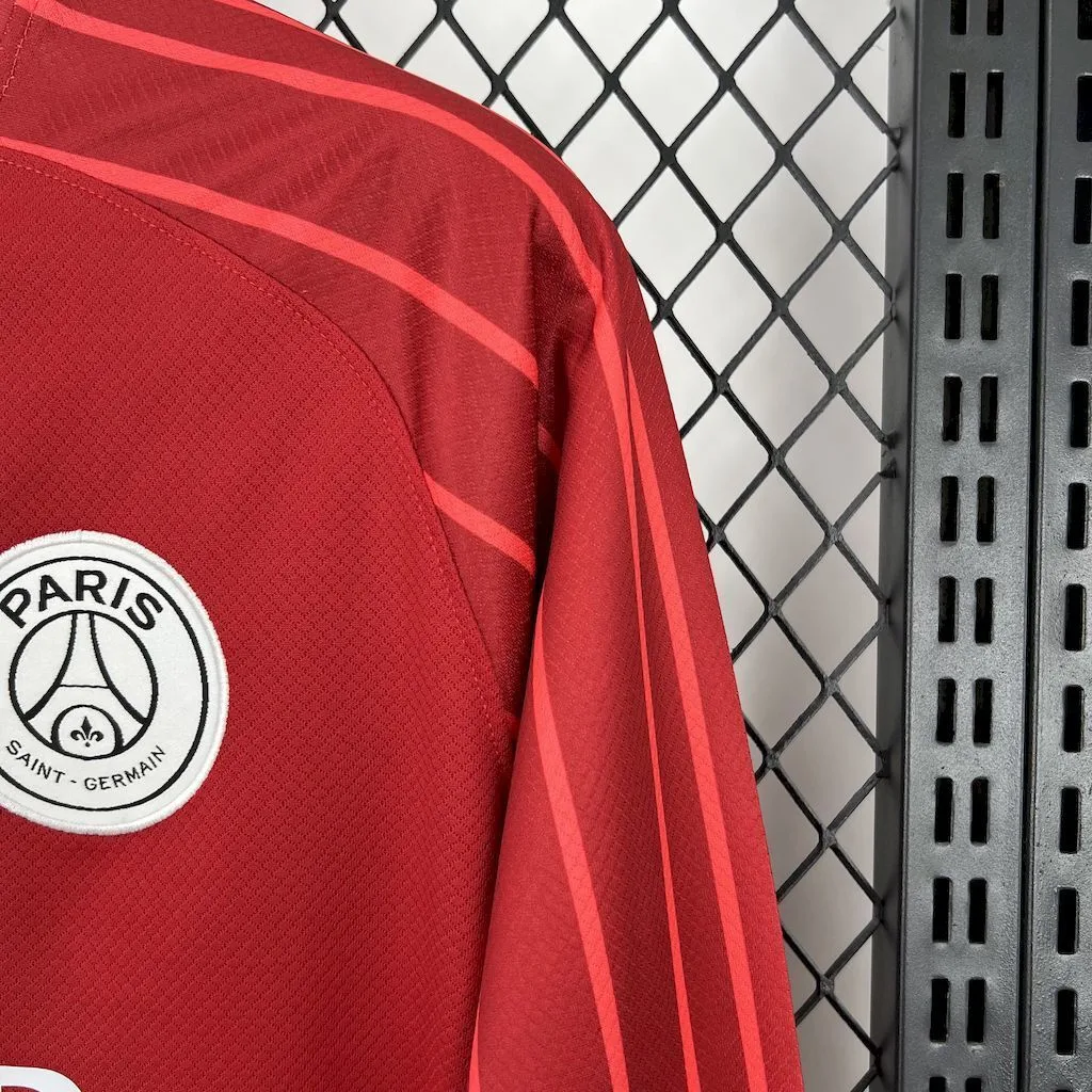 Paris Saint-Germain 2025/26 Red goalkeeper Long Sleeves Jersey, foto 3