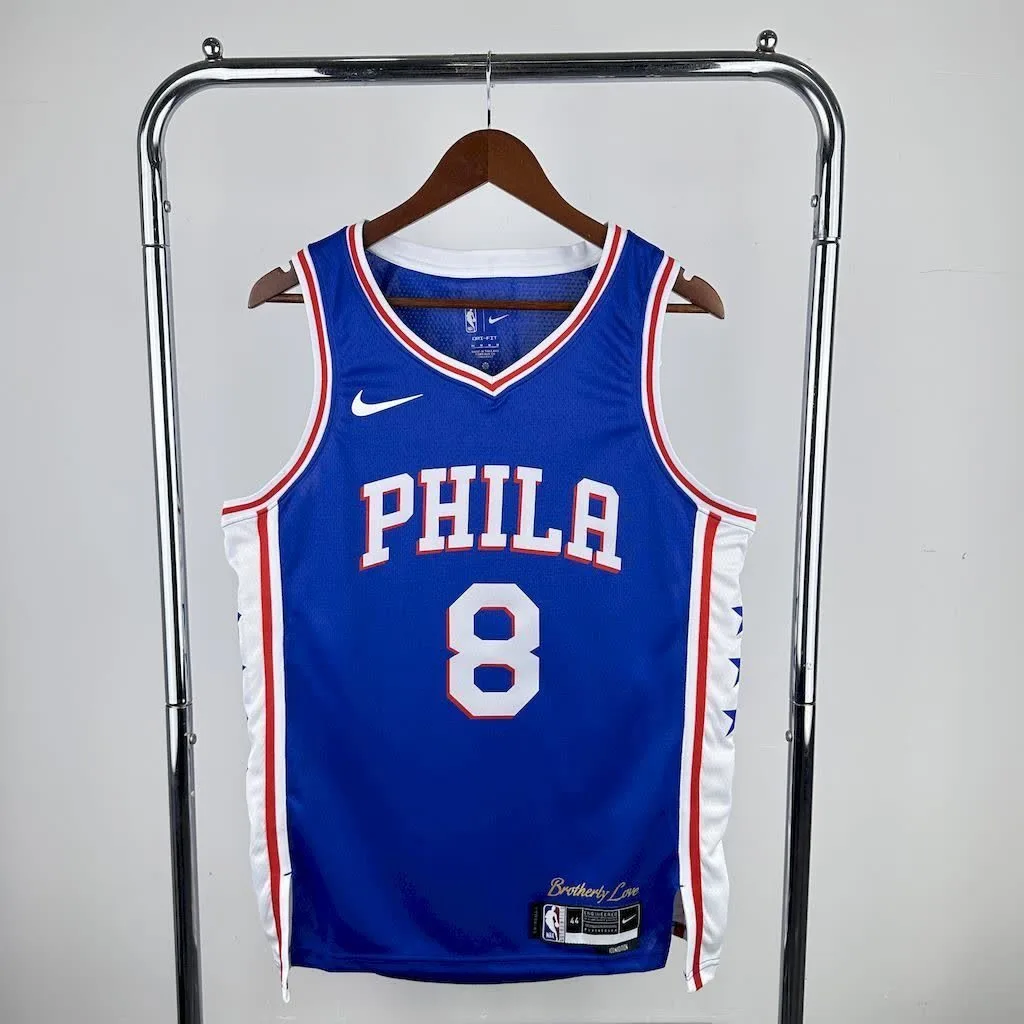 Philadelphia 76ers 2023/24 GEDRGE#8 Away Jersey, foto 1