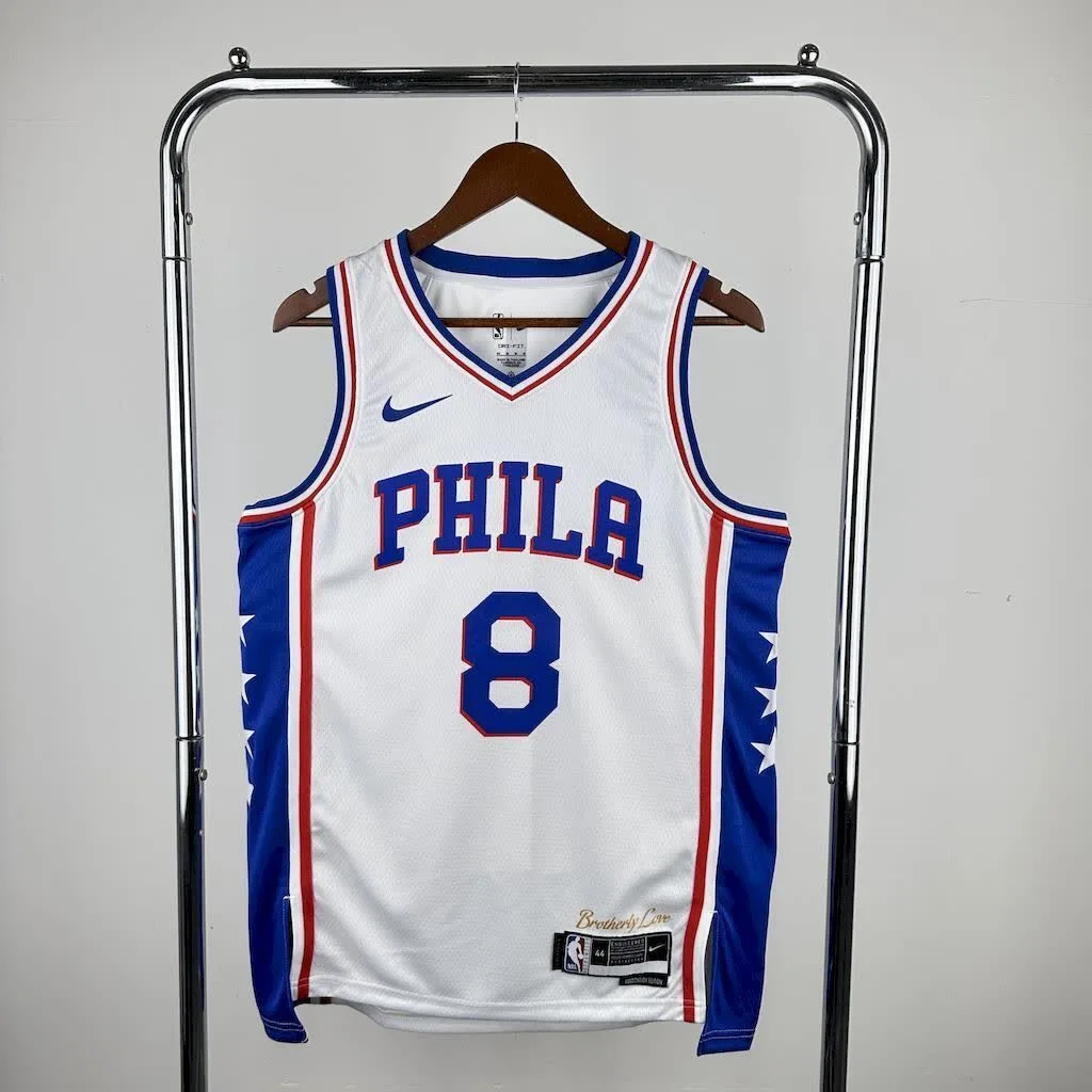 Philadelphia 76ers 2023/24 GEDRGE#8 Home Jersey, foto 1