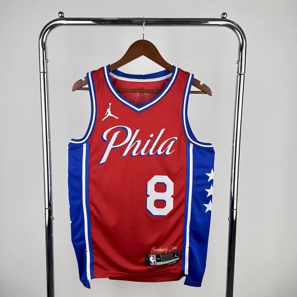 Philadelphia 76ers 2023/24 GEDRGE#8 Jordan Jersey, foto 1