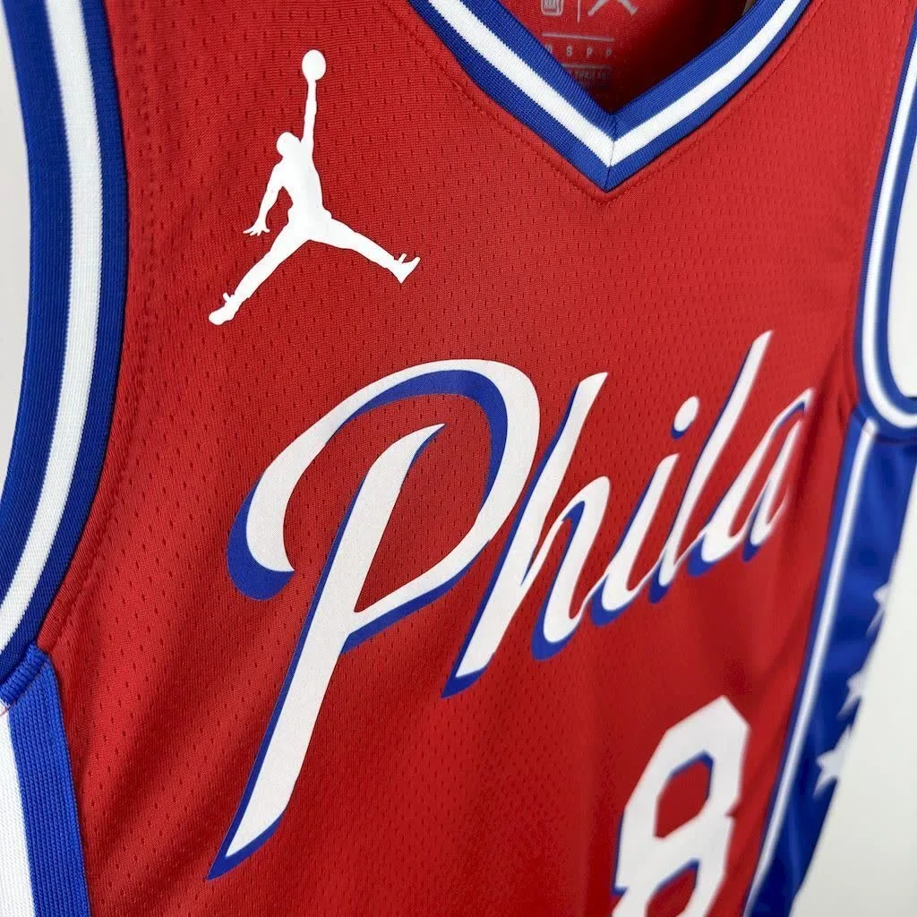Philadelphia 76ers 2023/24 GEDRGE#8 Jordan Jersey, foto 5