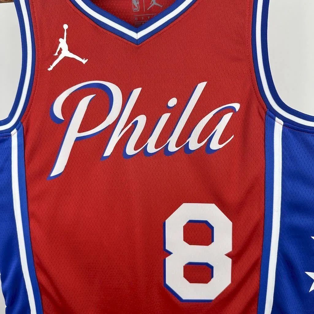 Philadelphia 76ers 2023/24 GEDRGE#8 Jordan Jersey, foto 6