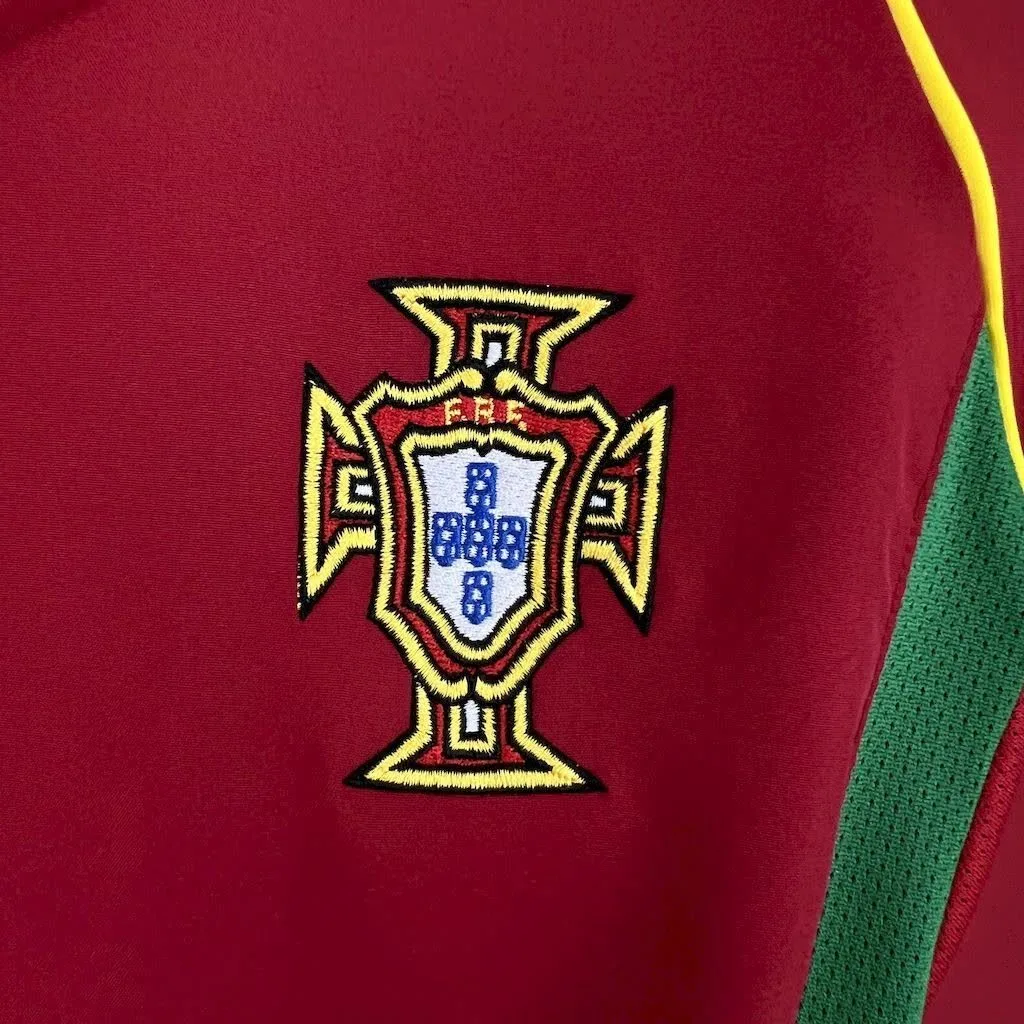 Portugal 2002 Home Retro Jersey, foto 4