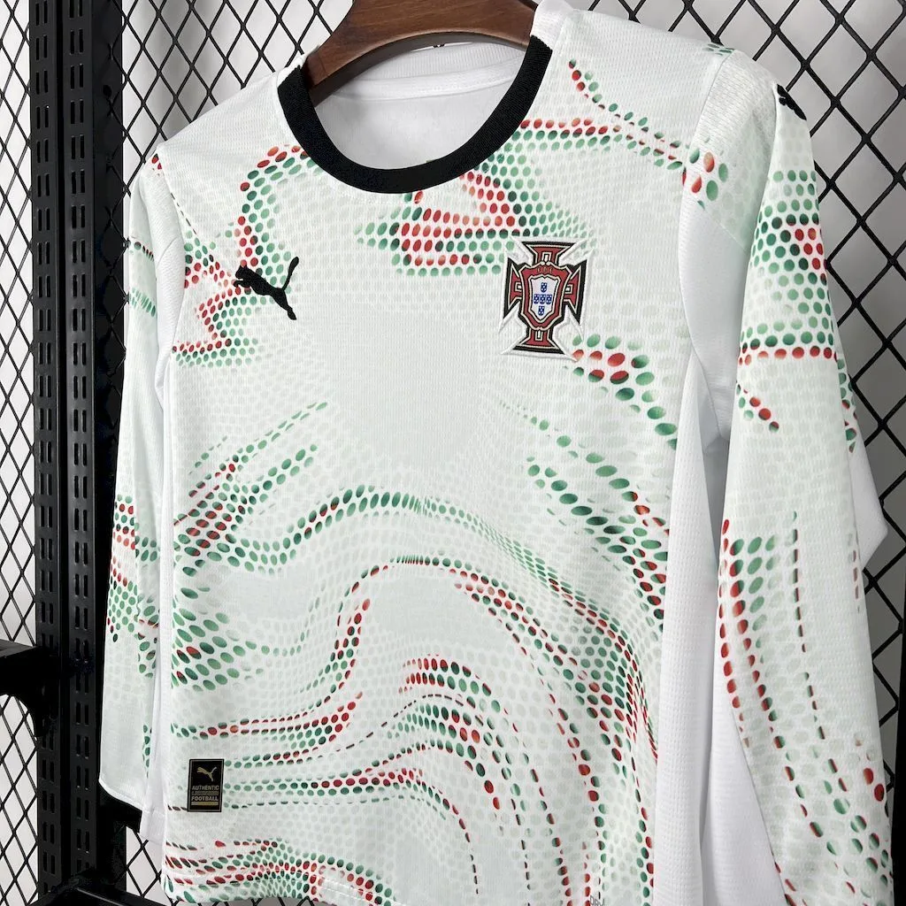 Portugal 2025/26 Away Long Sleeves Kids Kit, foto 4