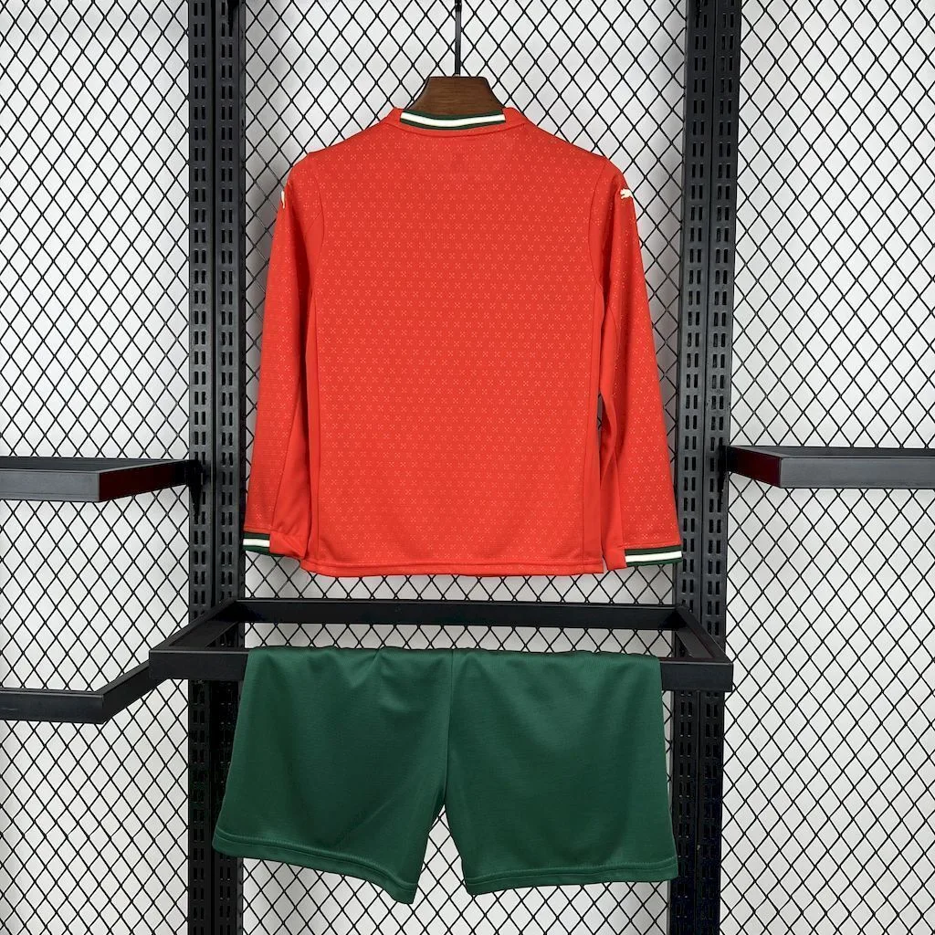 Portugal 2025/26 Home Long Sleeves Kids Kit, foto 2