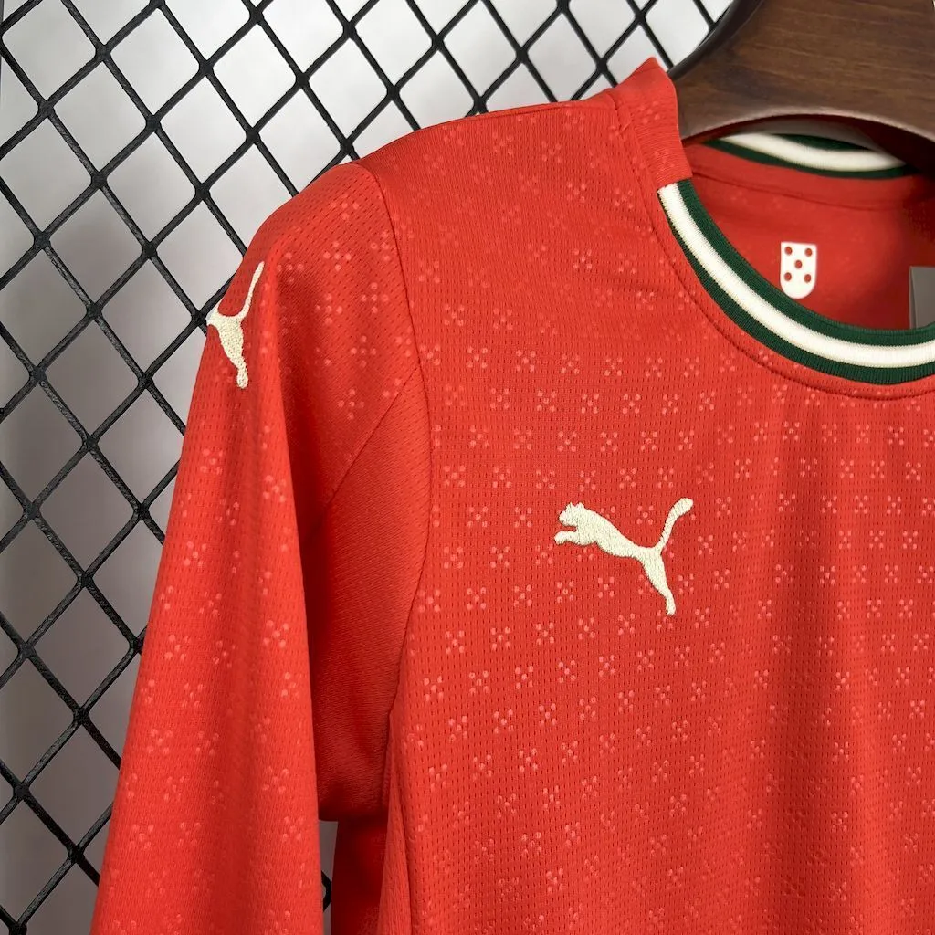Portugal 2025/26 Home Long Sleeves Kids Kit, foto 6