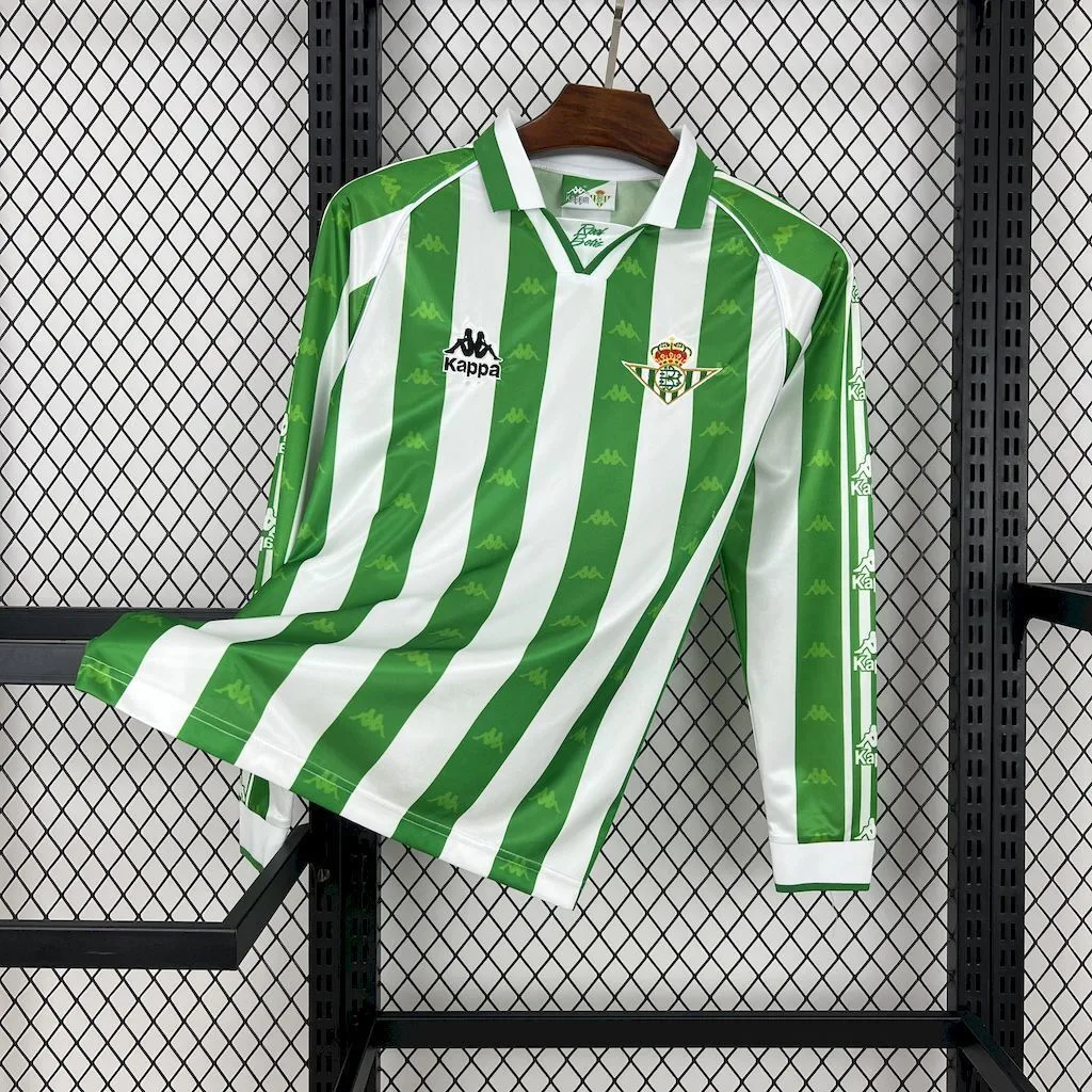 Real Betis 1995/97 Home Long Sleeves Retro Jersey, foto 1