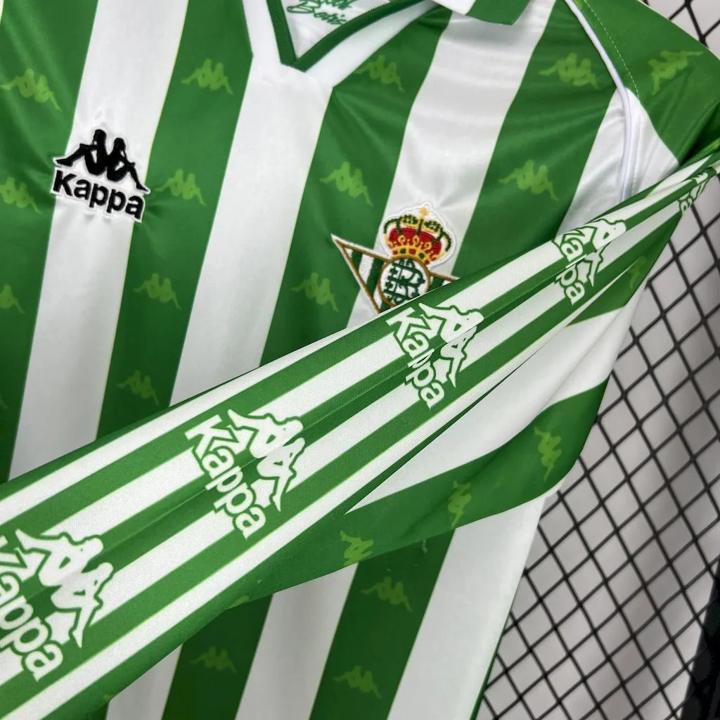 Real Betis 1995/97 Home Long Sleeves Retro Jersey, foto 3