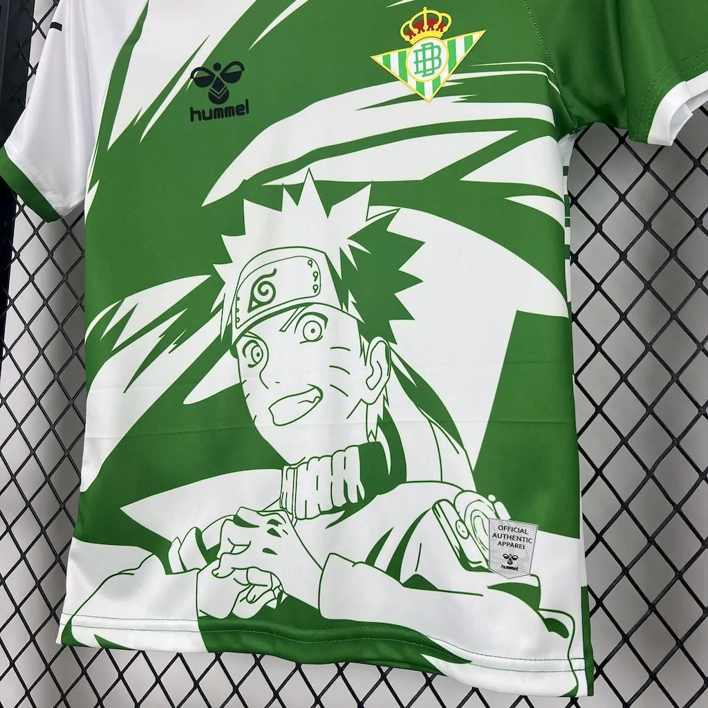 Real Betis 2025/26 Hummel x Limited-edition Naruto Kids Kit, foto 4