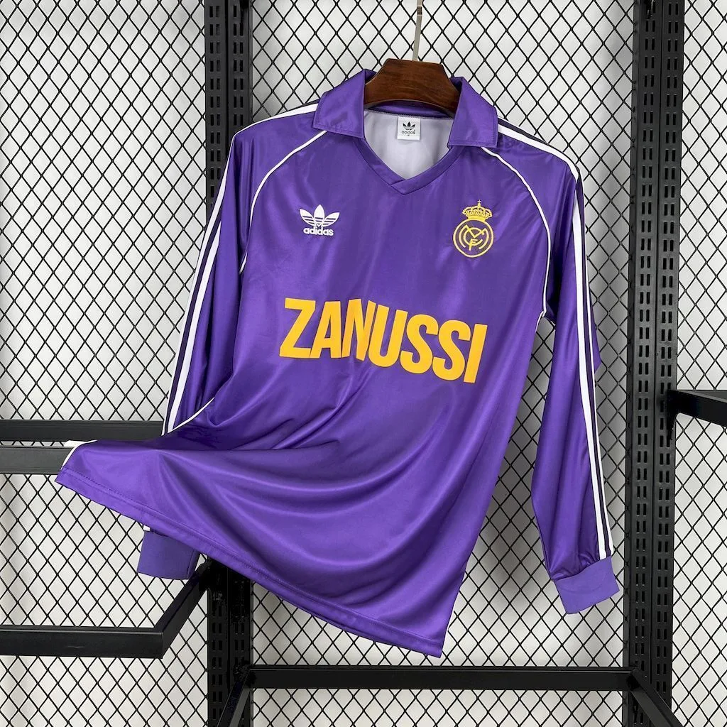 Real Madrid 1984/85 Third Long Sleeves Retro Jersey, foto 1
