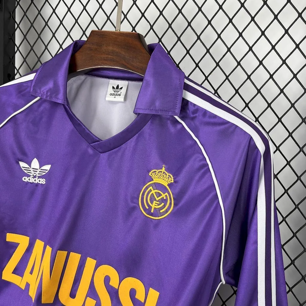 Real Madrid 1984/85 Third Long Sleeves Retro Jersey, foto 5
