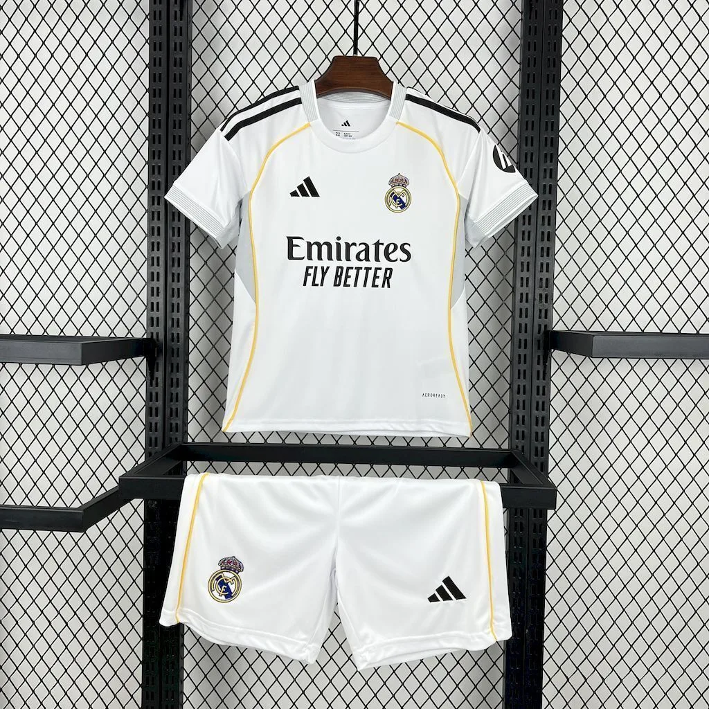 Real Madrid 2025/26 Home Kids Kit, foto 1