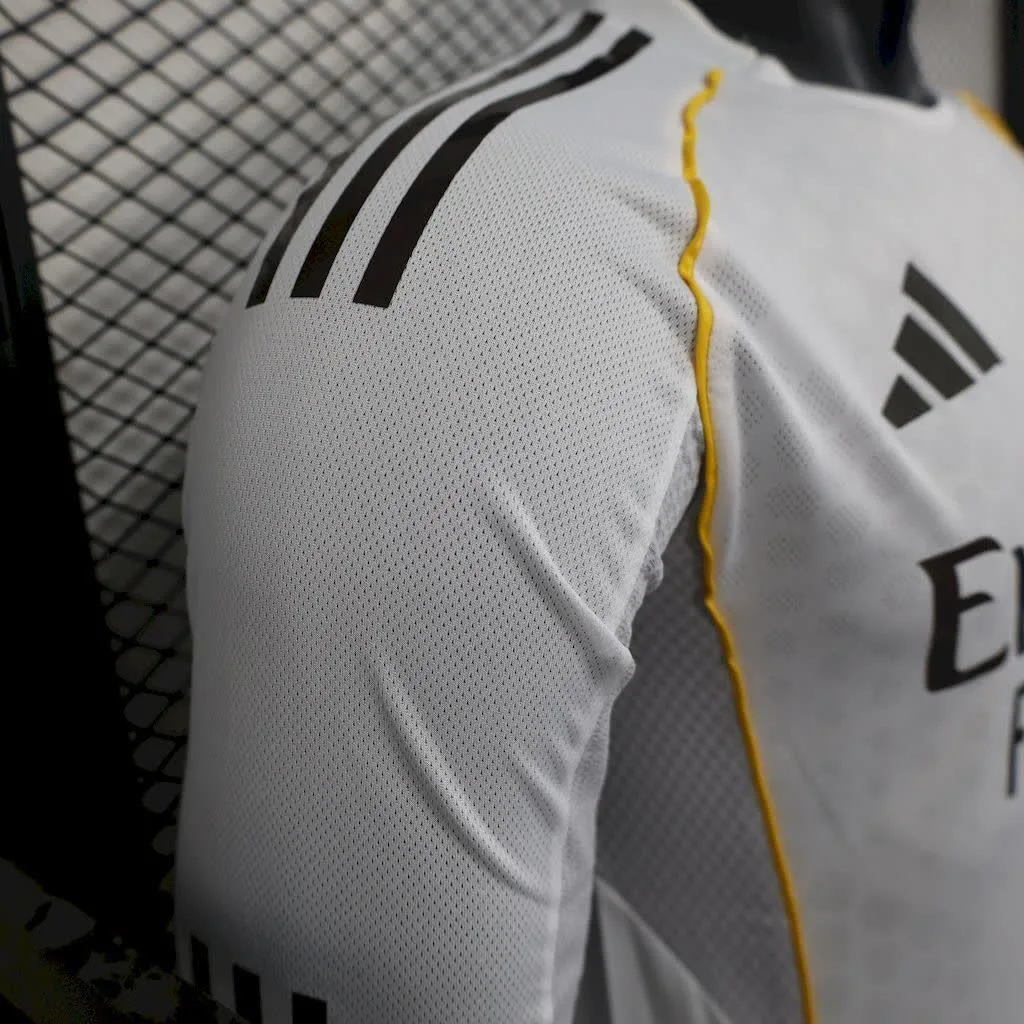 Real Madrid 2025/26 Home Long Sleeves Jersey Player Version, foto 4