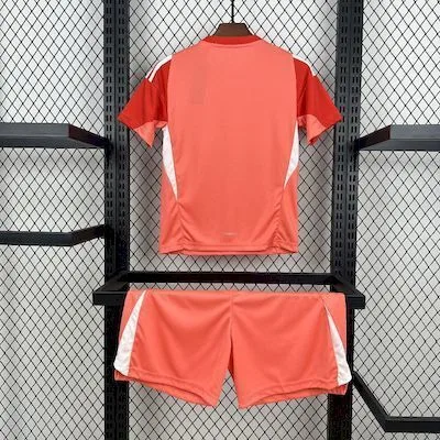 Real Madrid 2025/26 Orange Color Goalkeeper Kids Kit, foto 3