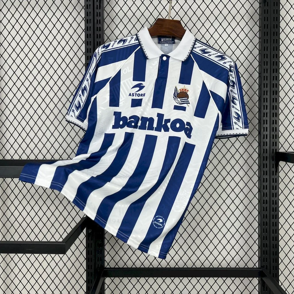 Real Sociedad 1994/95 Home Retro Jersey, foto 1