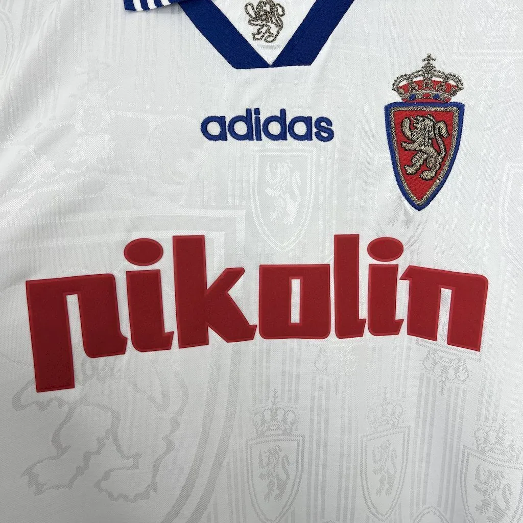 Real Zaragoza 1997/98 Home Retro Jersey, foto 5