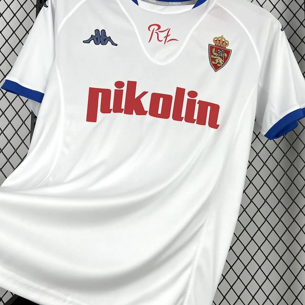 Real Zaragoza 2001/02 Home Retro Jersey, foto 3