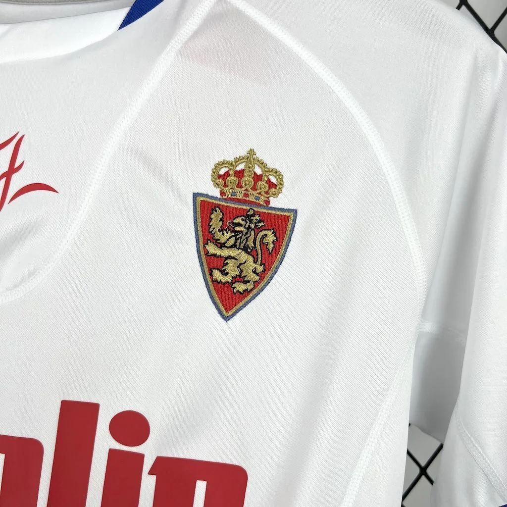 Real Zaragoza 2001/02 Home Retro Jersey, foto 4