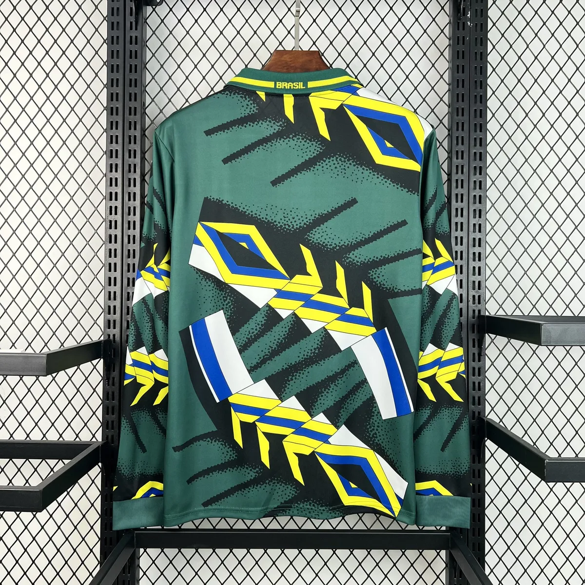 Retro Brazil 1994 Goalkeeper Long Sleeve Jersey, foto 2