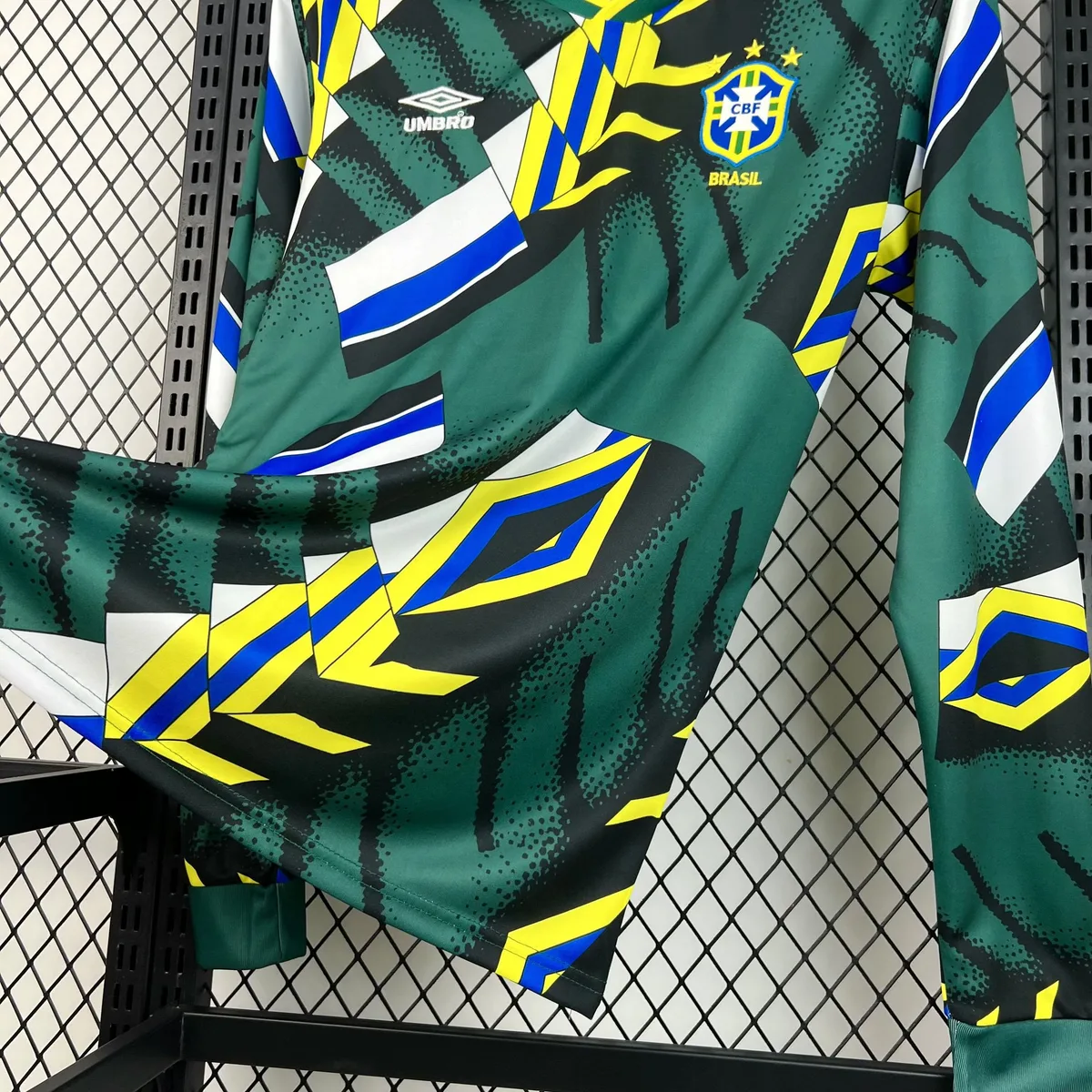 Retro Brazil 1994 Goalkeeper Long Sleeve Jersey, foto 4