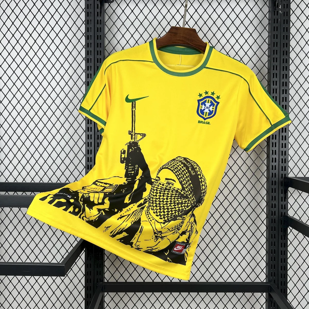 Retro Brazil x Soldier 1998 Home Jersey, foto 1