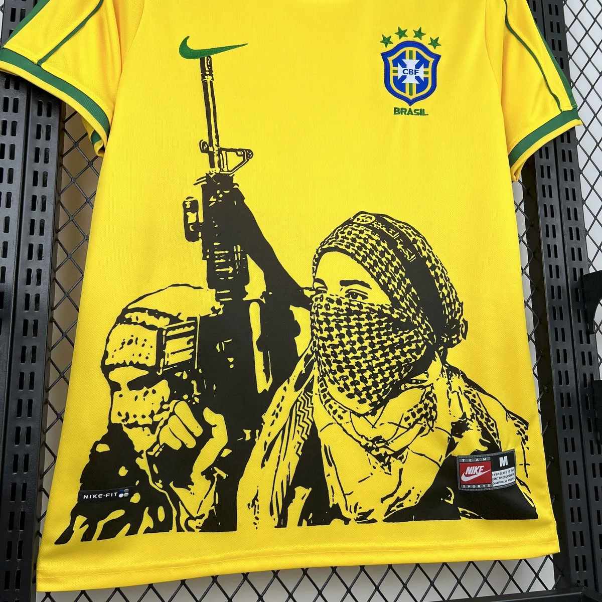 Retro Brazil x Soldier 1998 Home Jersey, foto 3