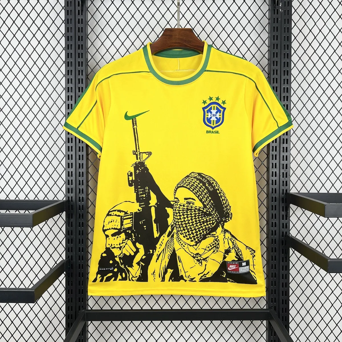 Retro Brazil x Soldier 1998 Home Jersey, foto 4