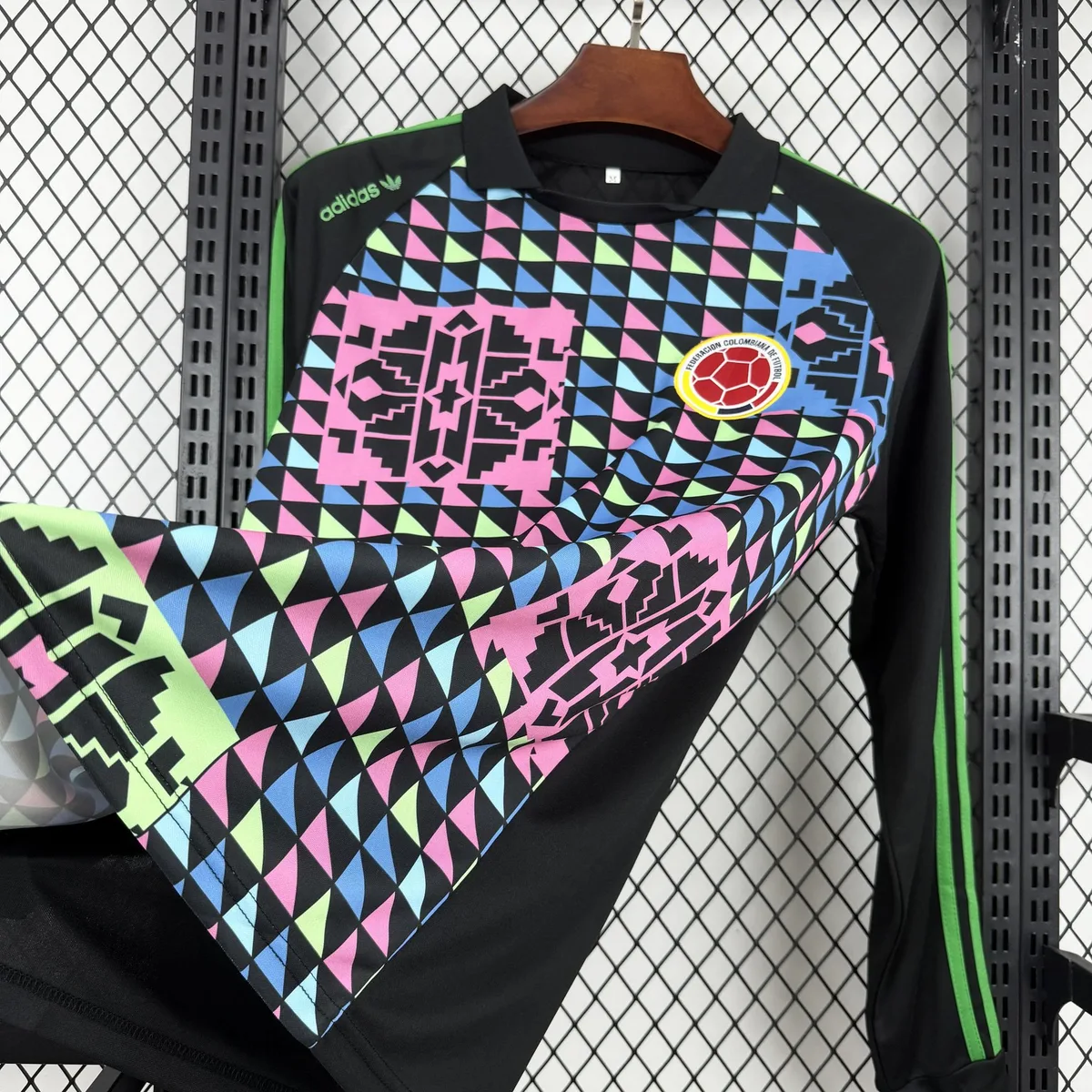 Retro Colombia 1990 Goalkeeper Long Sleeve Jersey, foto 3