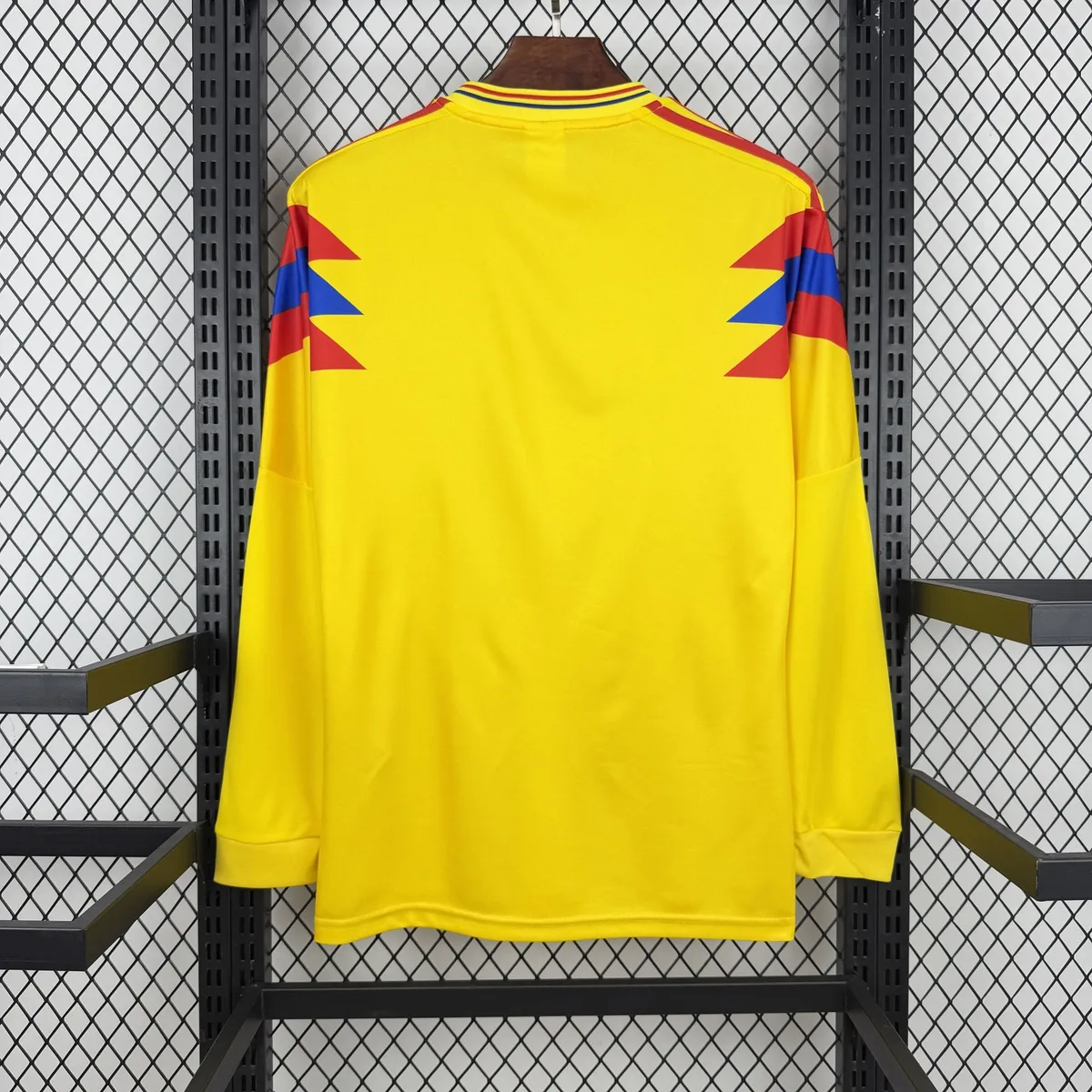 Retro Colombia 1990 Home Long Sleeve Jersey, foto 2