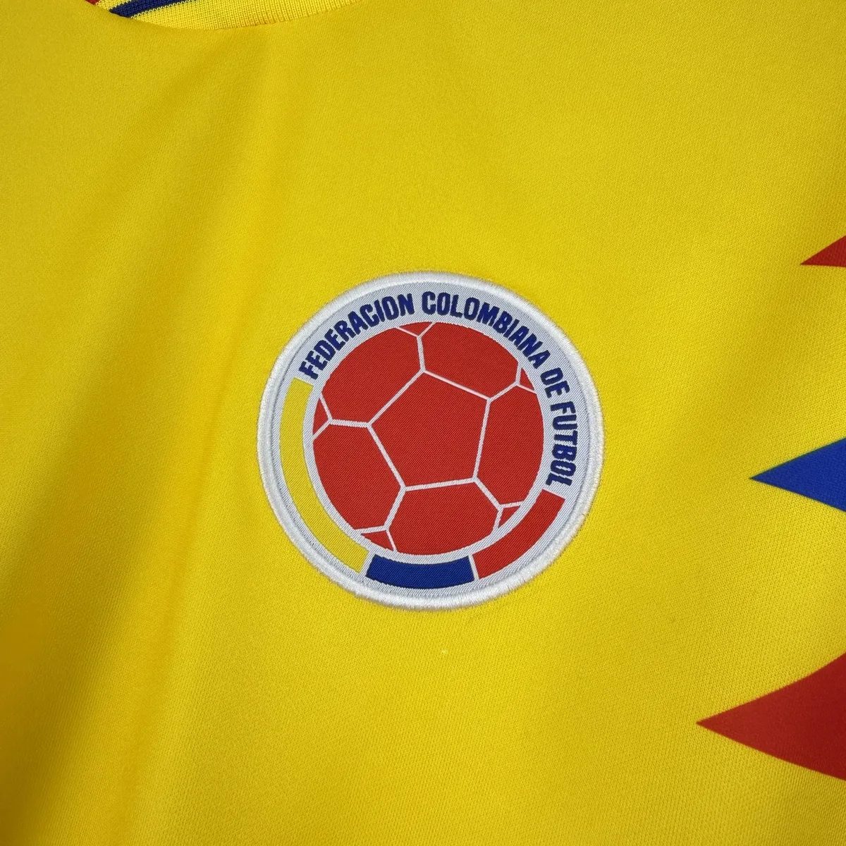 Retro Colombia 1990 Home Long Sleeve Jersey, foto 4