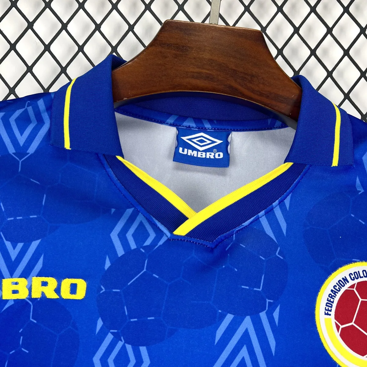 Retro Colombia 1994 Away Long sleeves Jersey, foto 6