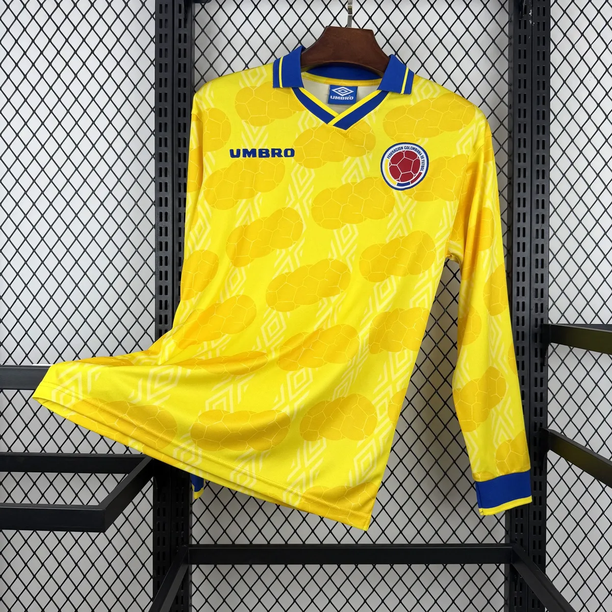 Retro Colombia 1994 Home Long Sleeve Jersey, foto 1
