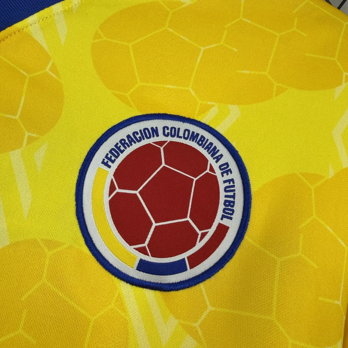 Retro Colombia 1994 Home Long Sleeve Jersey, foto 4