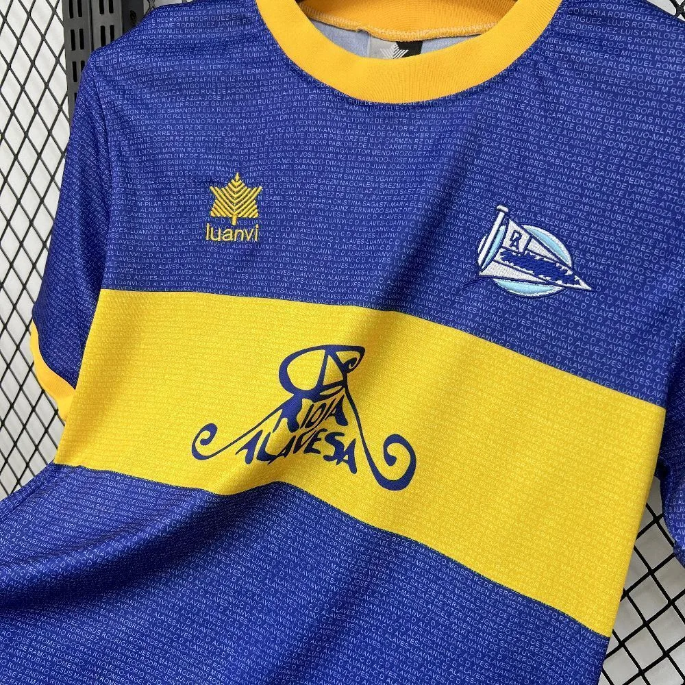 Retro Deportivo Alaves 2000/01 Champions League Final Jersey, foto 5