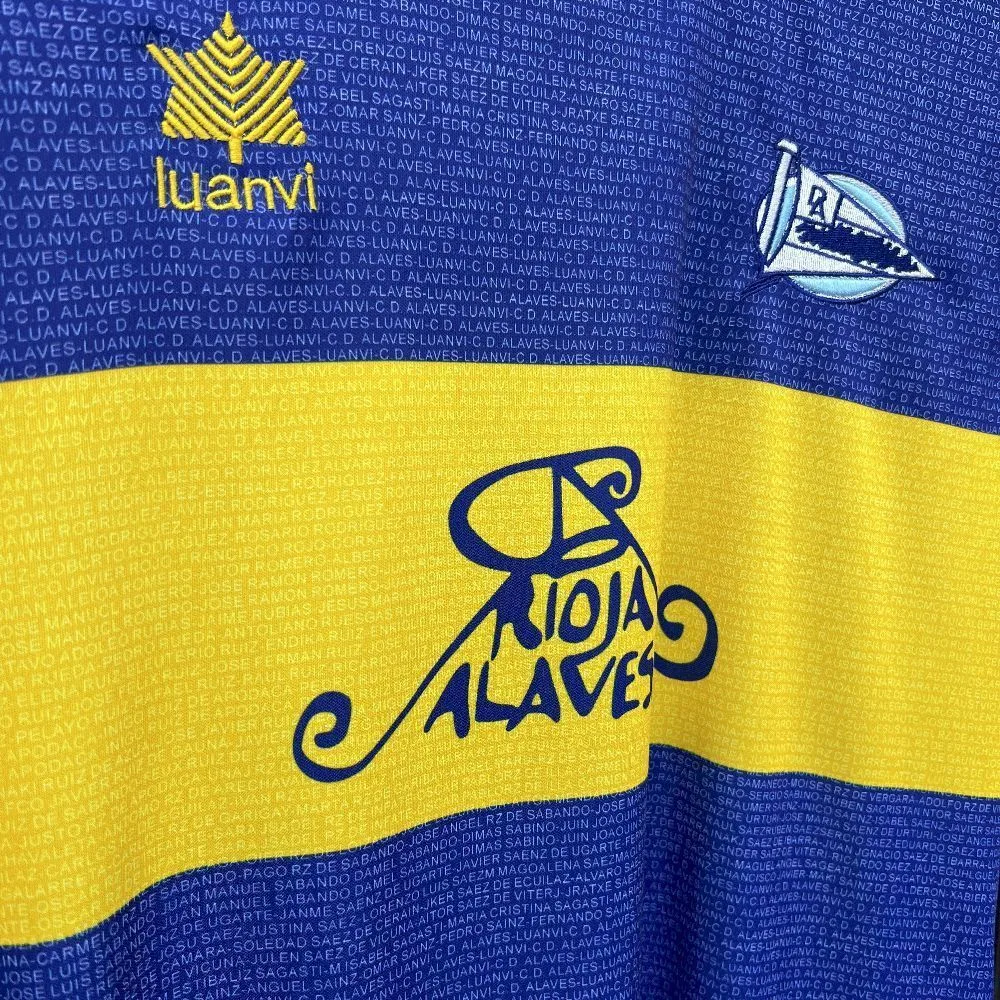 Retro Deportivo Alaves 2000/01 Champions League Final Jersey, foto 6
