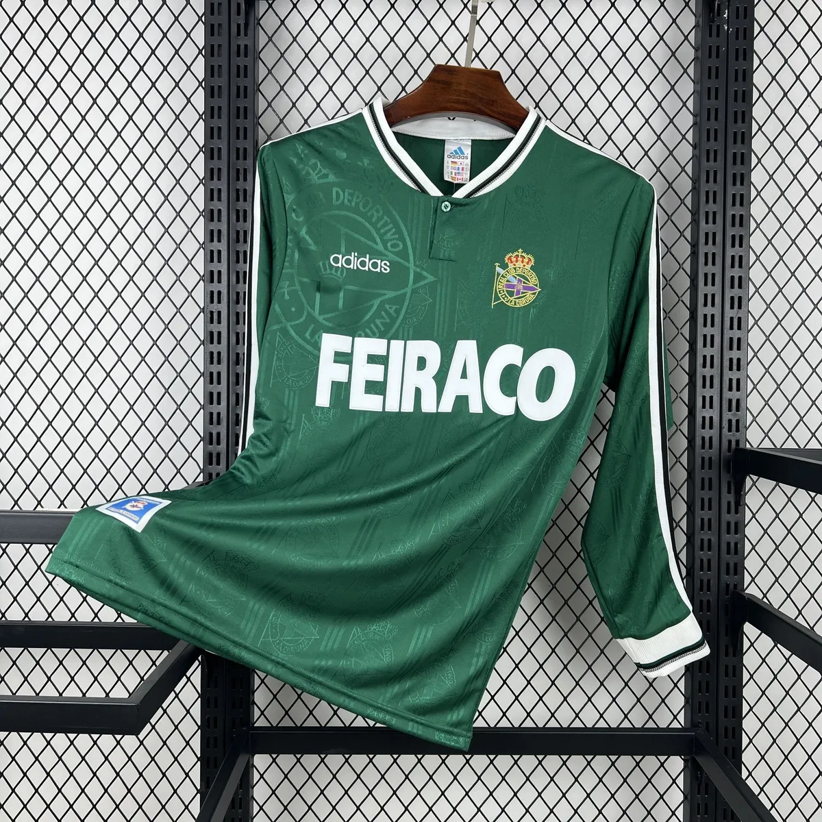 Retro Deportivo de La Coruna 1999/00 Away Long Sleeves Jersey, foto 1