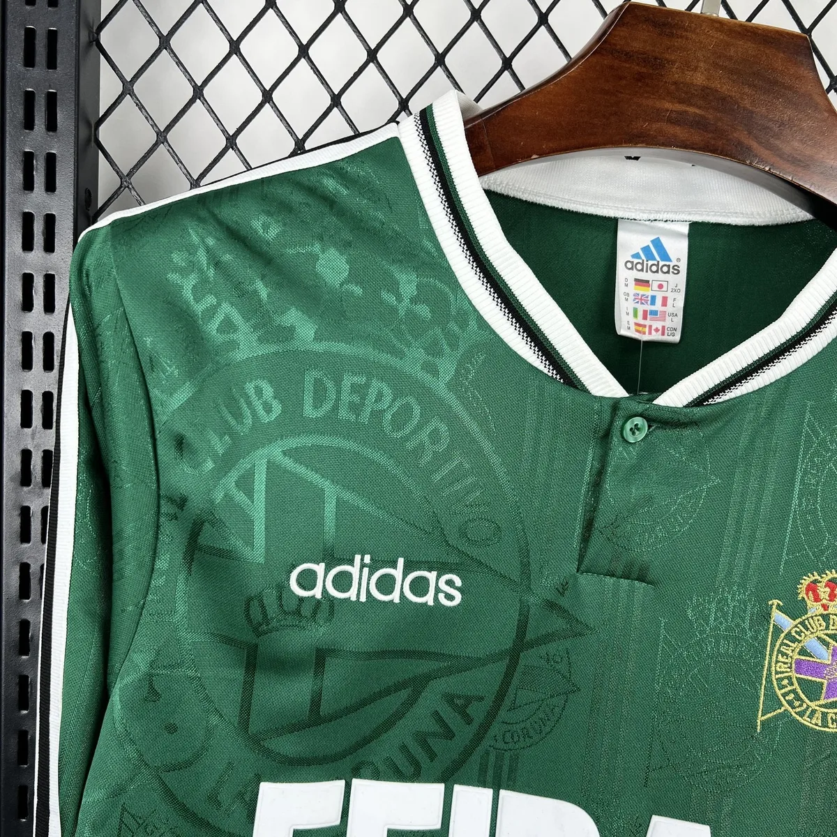 Retro Deportivo de La Coruna 1999/00 Away Long Sleeves Jersey, foto 2